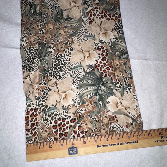 LITA by Ciara TIE WAIST PANTS IN ANIMAL FLORAL tropical print Wide Leg Pants - Picture 10 of 10